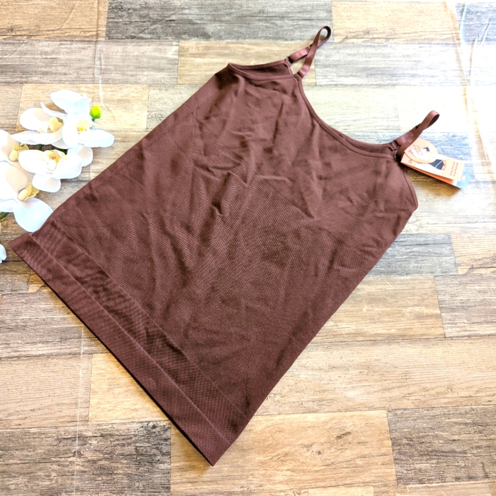 Shapermint essentials brown shaping cami tank top shapewear size 2XL NWT
